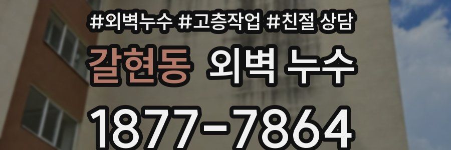 갈현동 외벽 누수