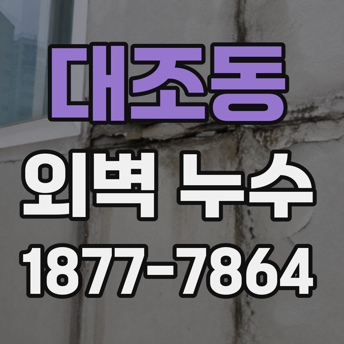 대조동 외벽 누수