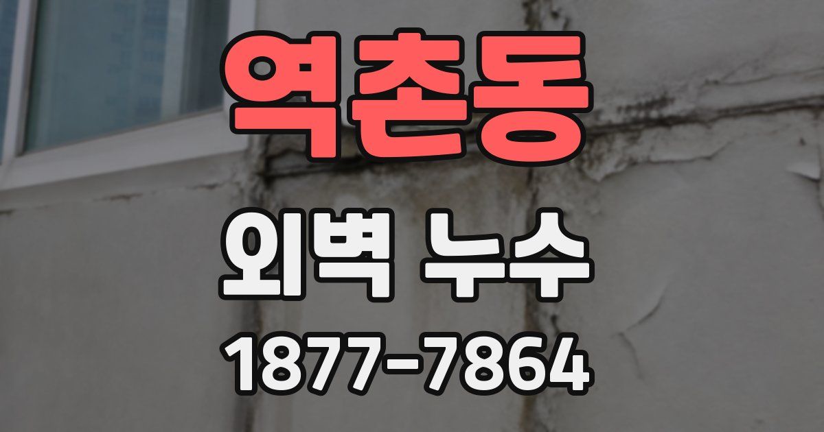 역촌동 외벽 누수