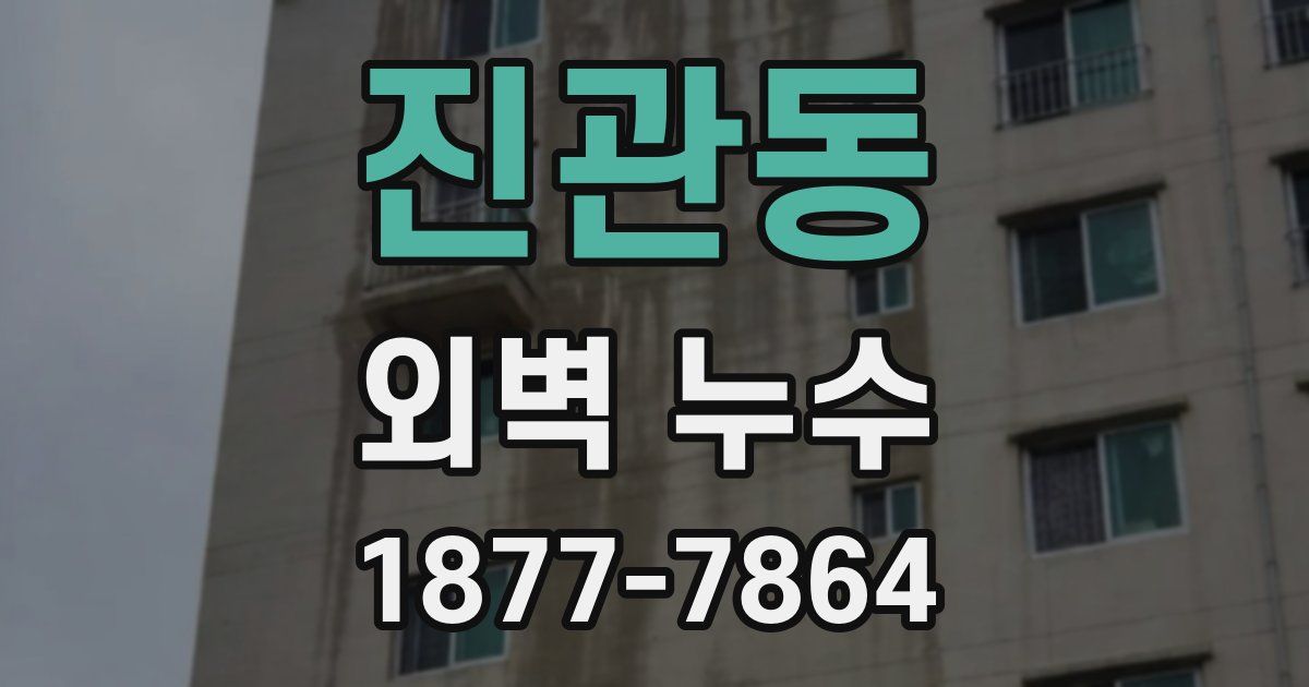 진관동 외벽 누수