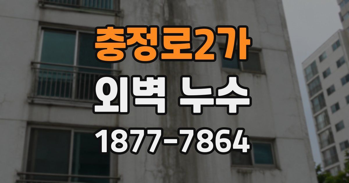 충정로2가 외벽 누수