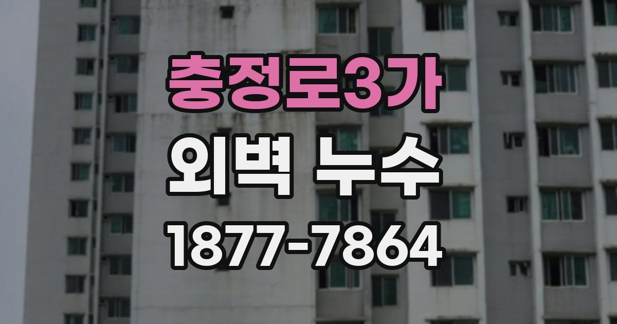 충정로3가 외벽 누수