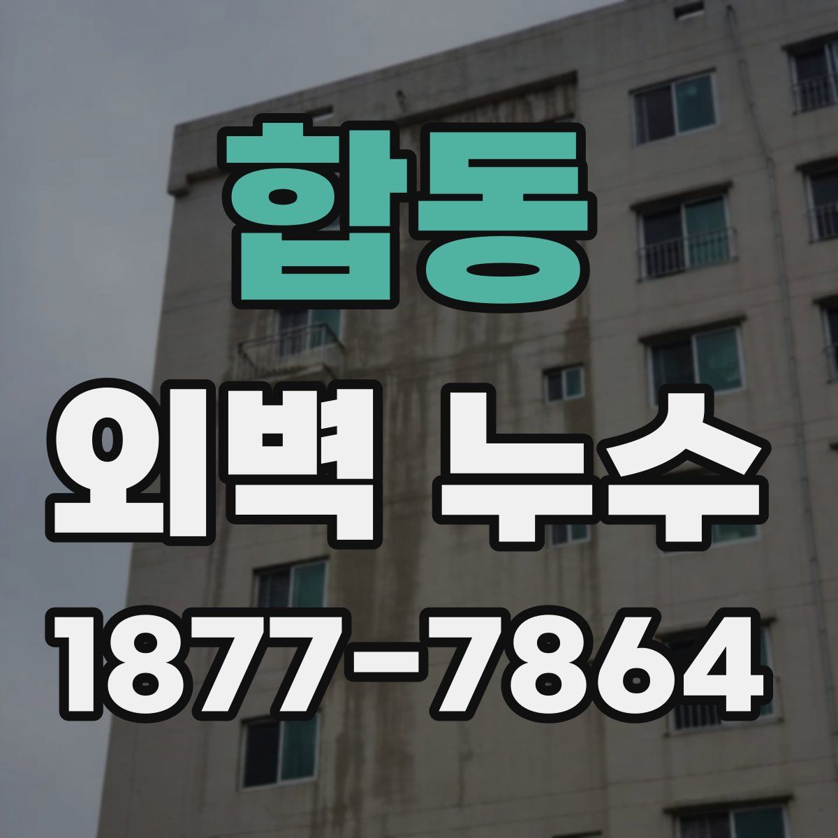 합동 외벽 누수