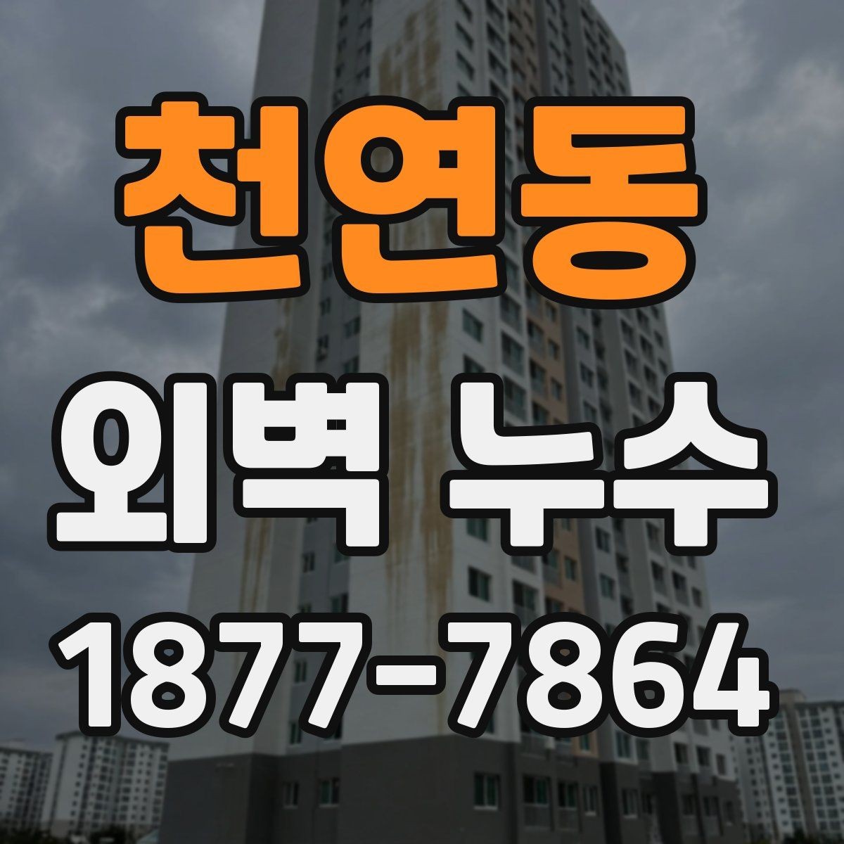 천연동 외벽 누수 문제를 방치하면 생기는 변화