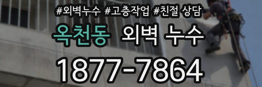 옥천동 외벽 누수