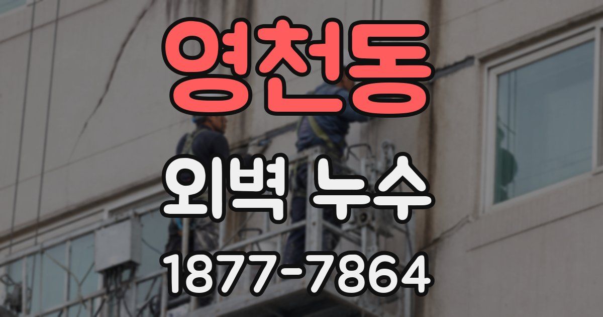 영천동 외벽 누수