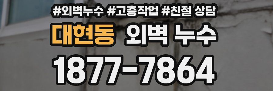 대현동 외벽 누수