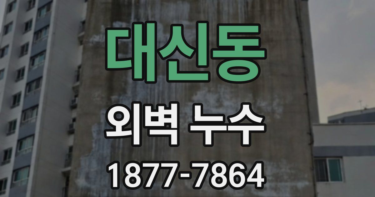 대신동 외벽 누수