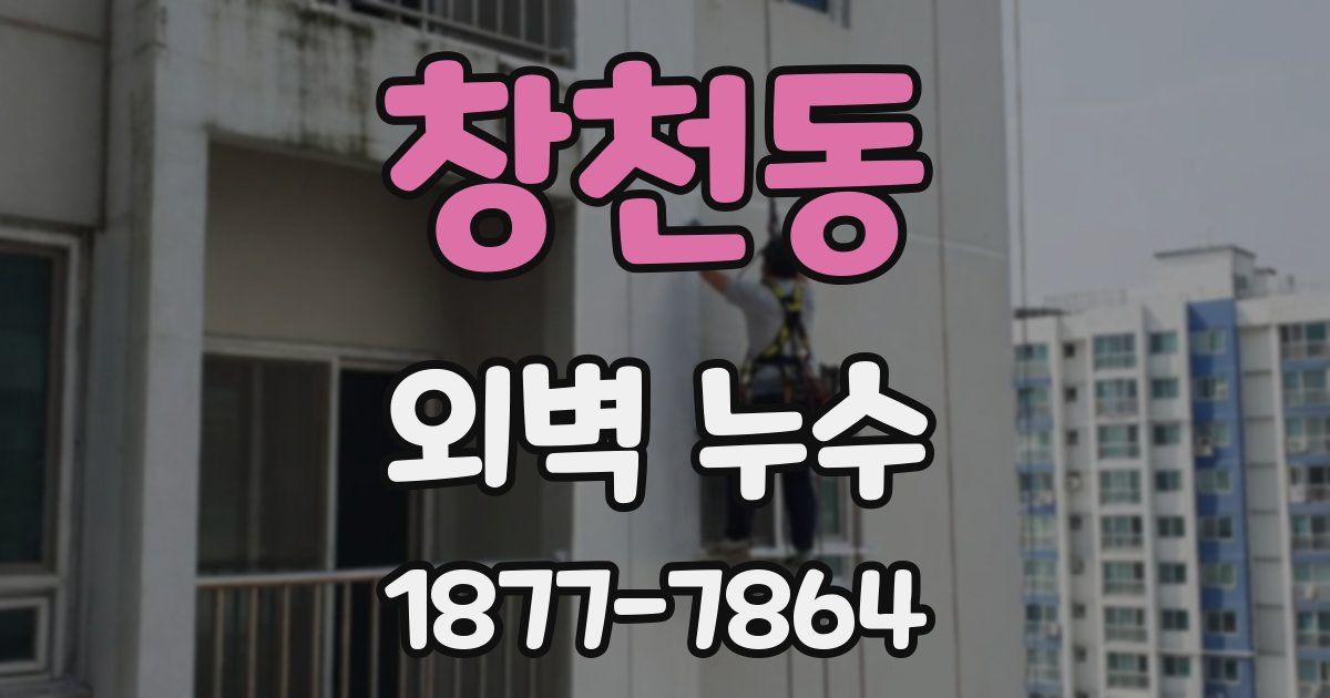 창천동 외벽 누수