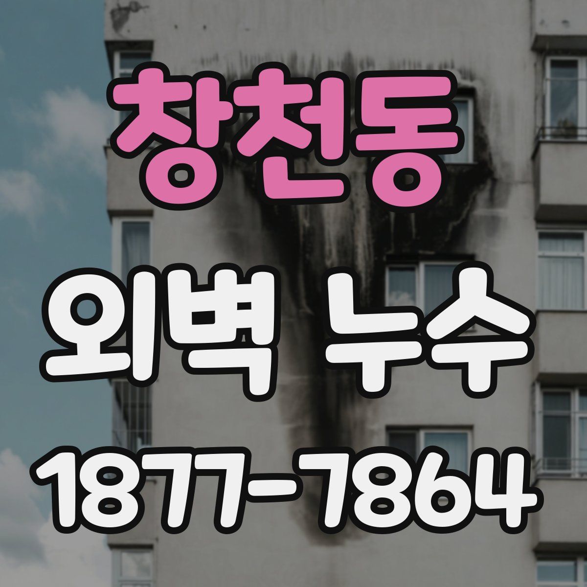 창천동 외벽 누수