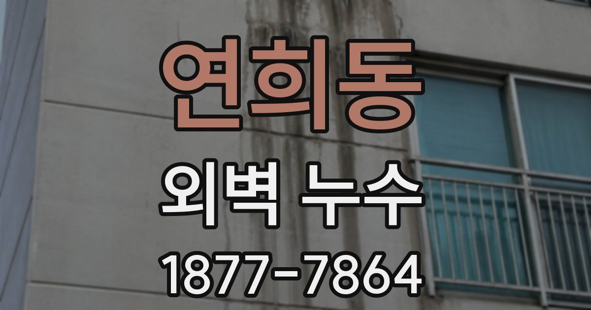 연희동 외벽 누수
