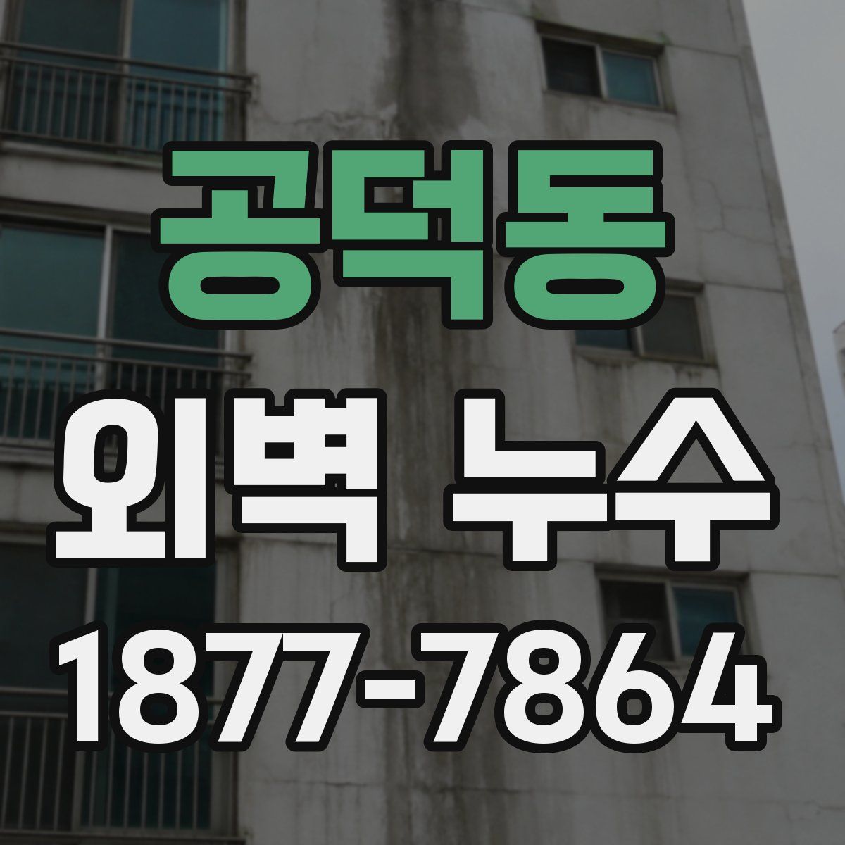 공덕동 외벽 누수