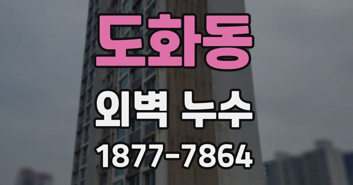 도화동 외벽 누수