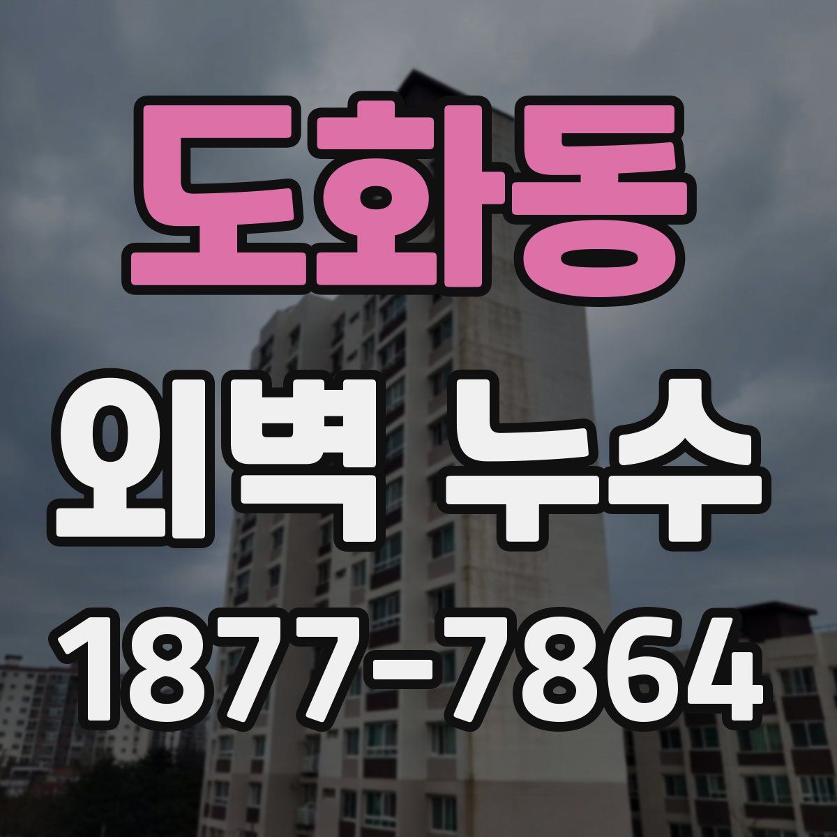 도화동 외벽 누수