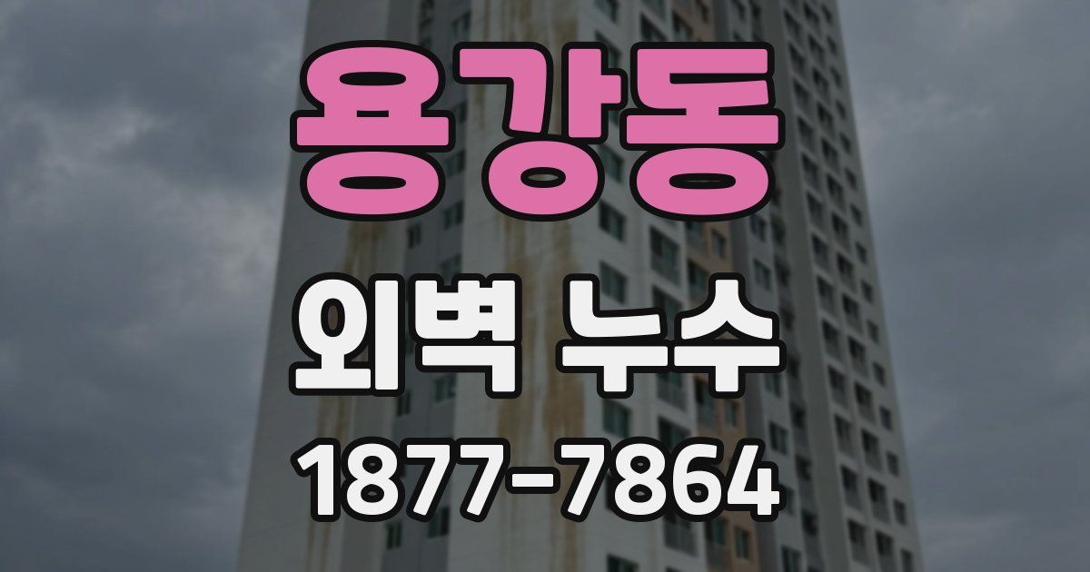 용강동 외벽 누수