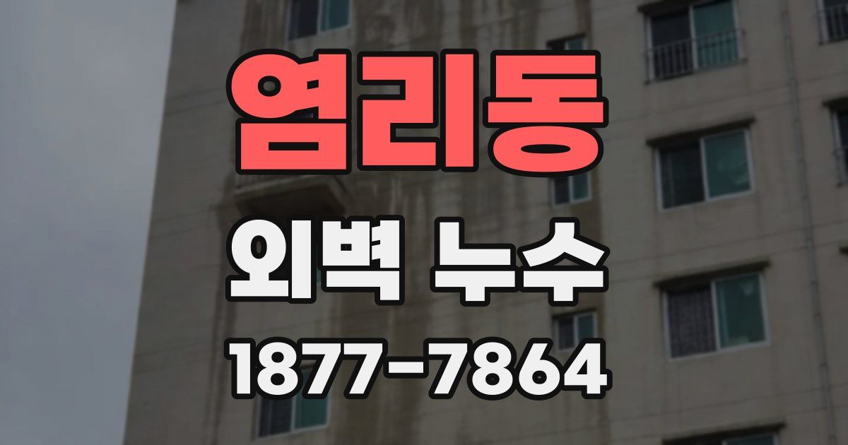 염리동 외벽 누수