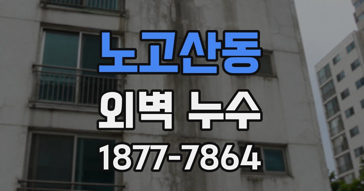 노고산동 외벽 누수