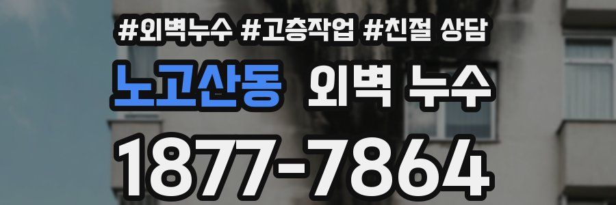 노고산동 외벽 누수