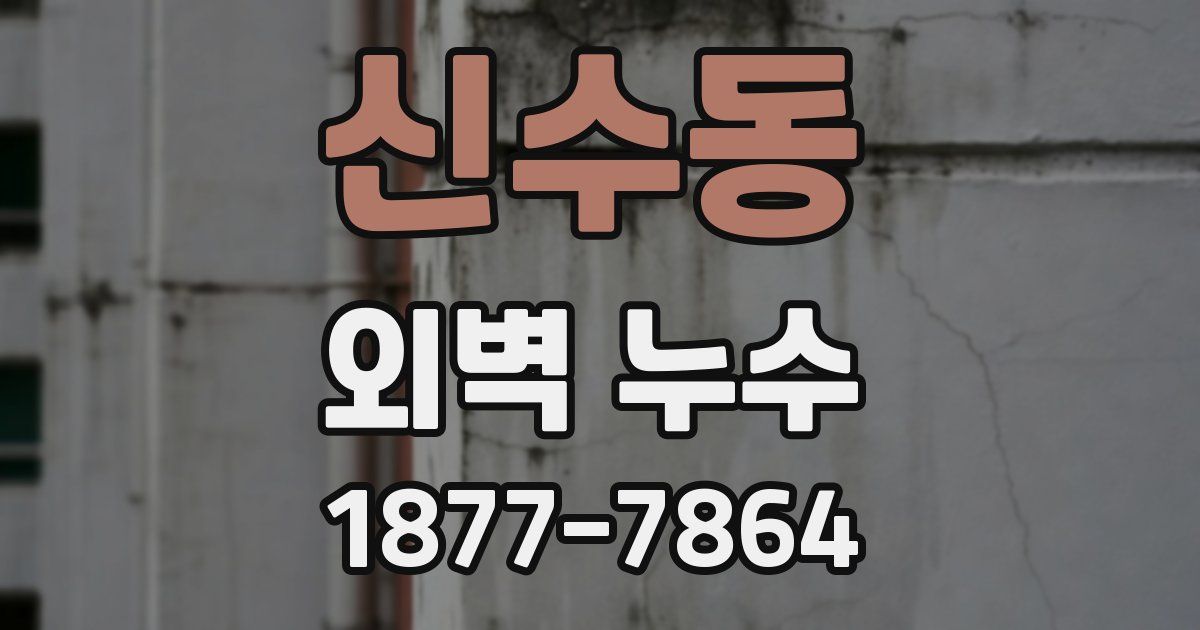 신수동 외벽 누수