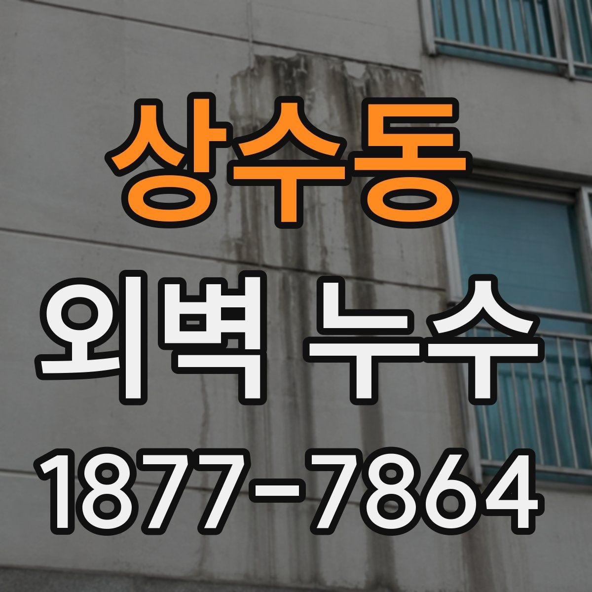 상수동 외벽 누수