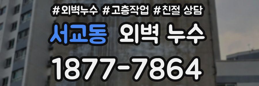 서교동 외벽 누수