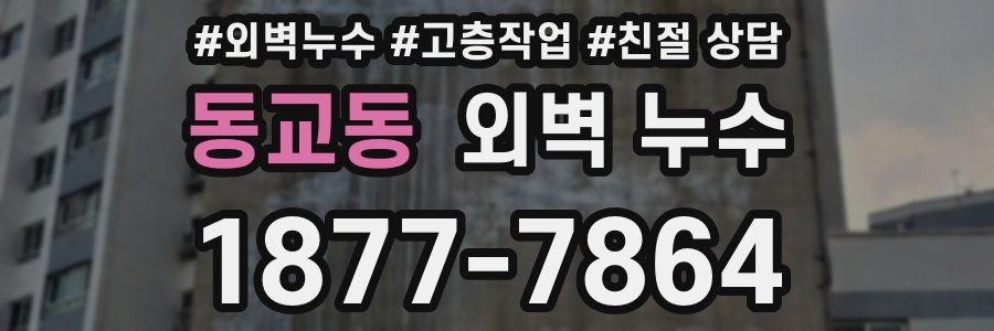 동교동 외벽 누수