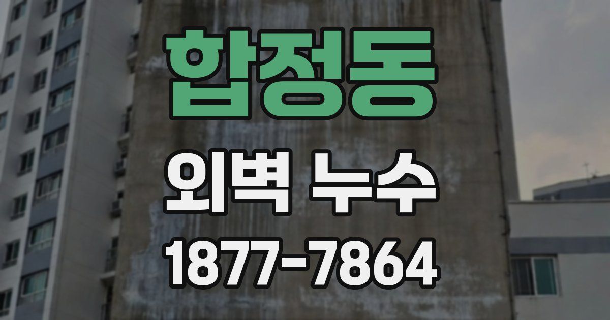 합정동 외벽 누수