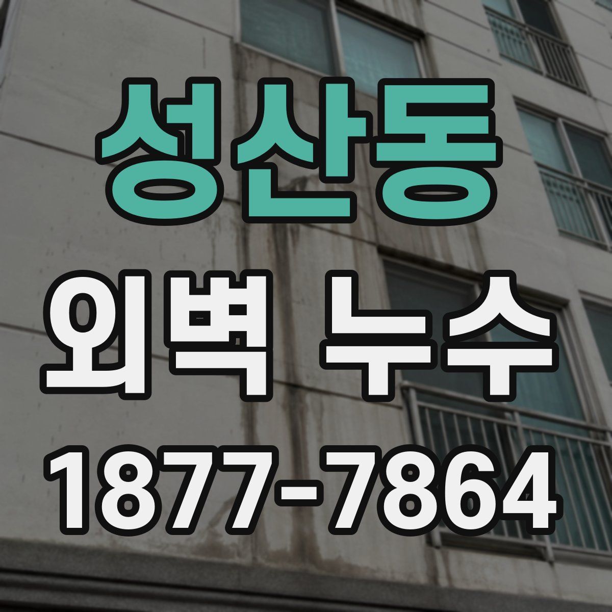 성산동 외벽 누수