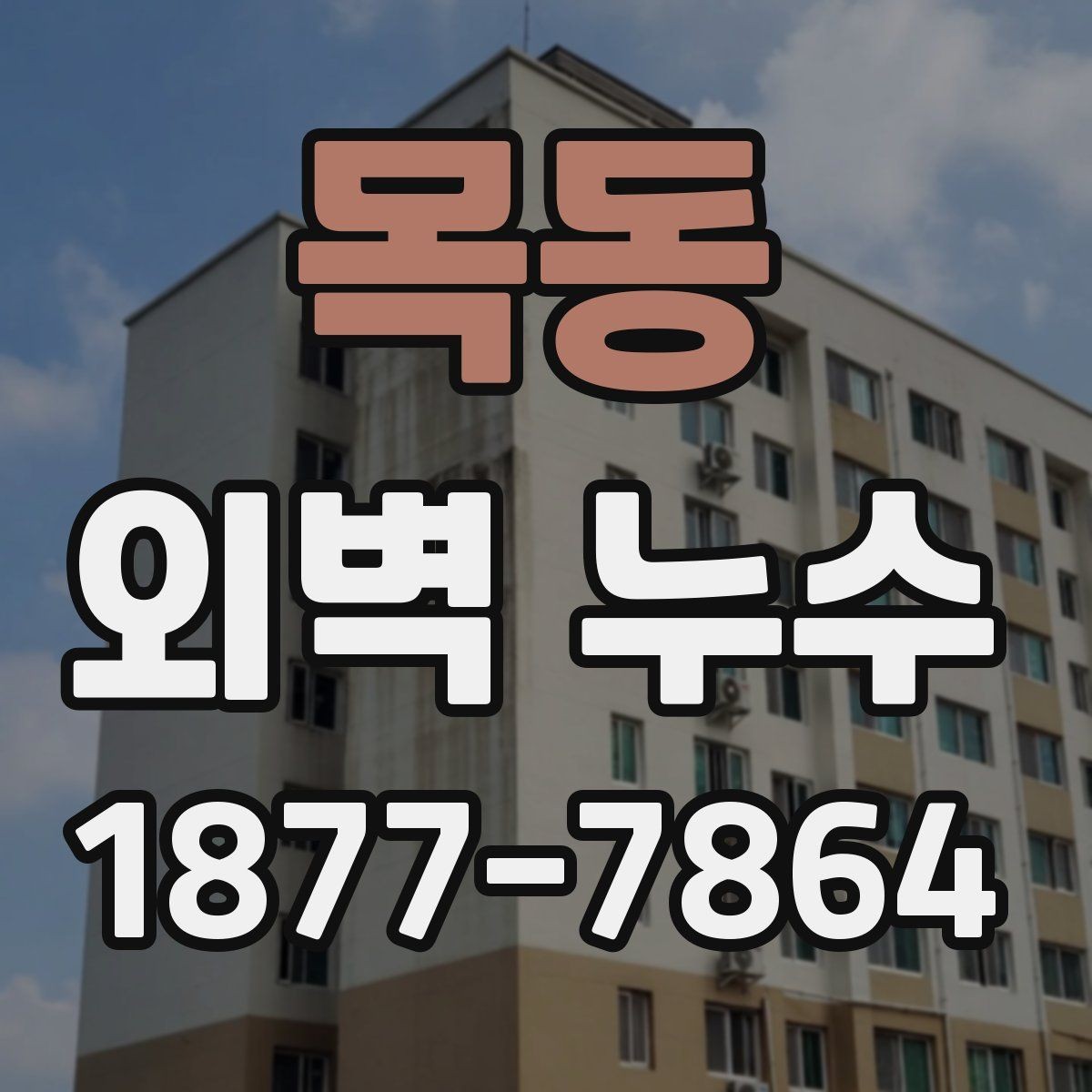목동 외벽 누수 발생 후 점검해야 할 주변 부위