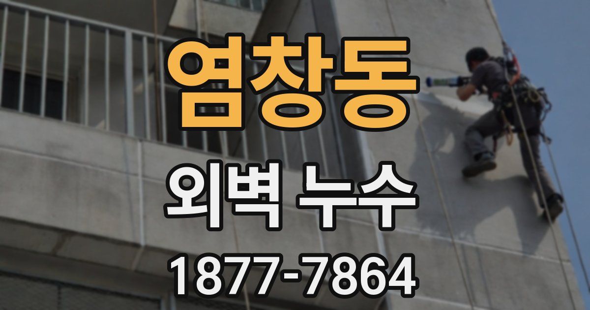 염창동 외벽 누수