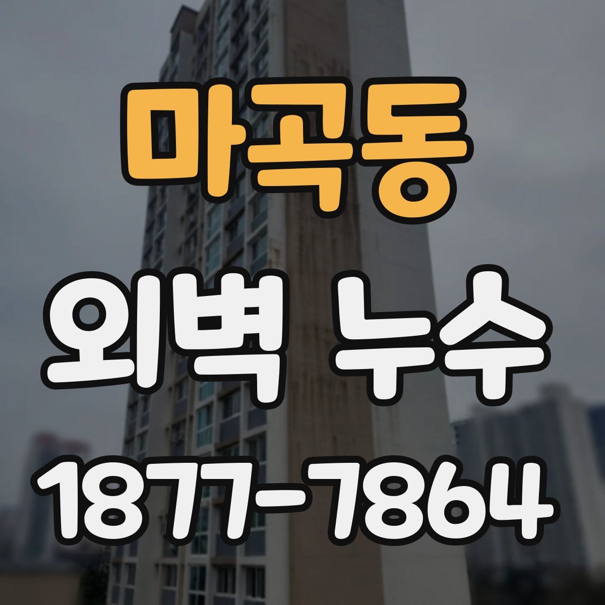 마곡동 외벽 누수