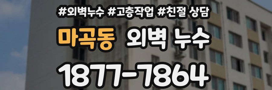 마곡동 외벽 누수