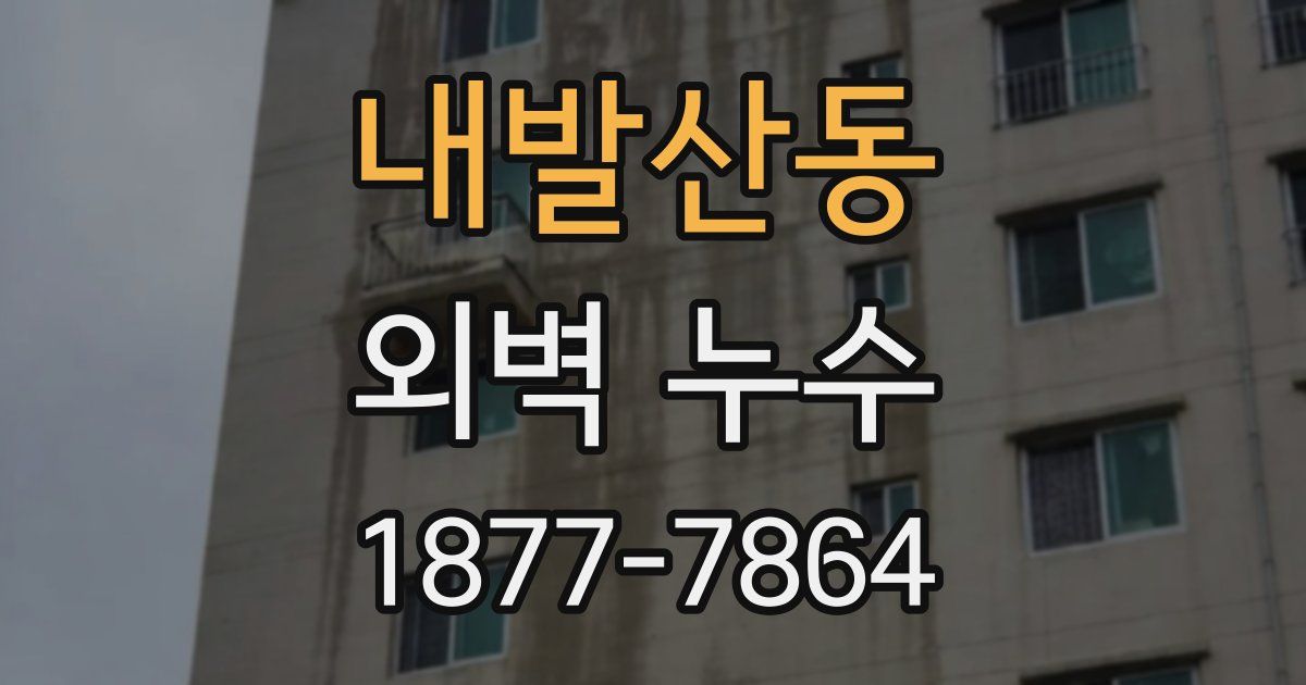내발산동 외벽 누수