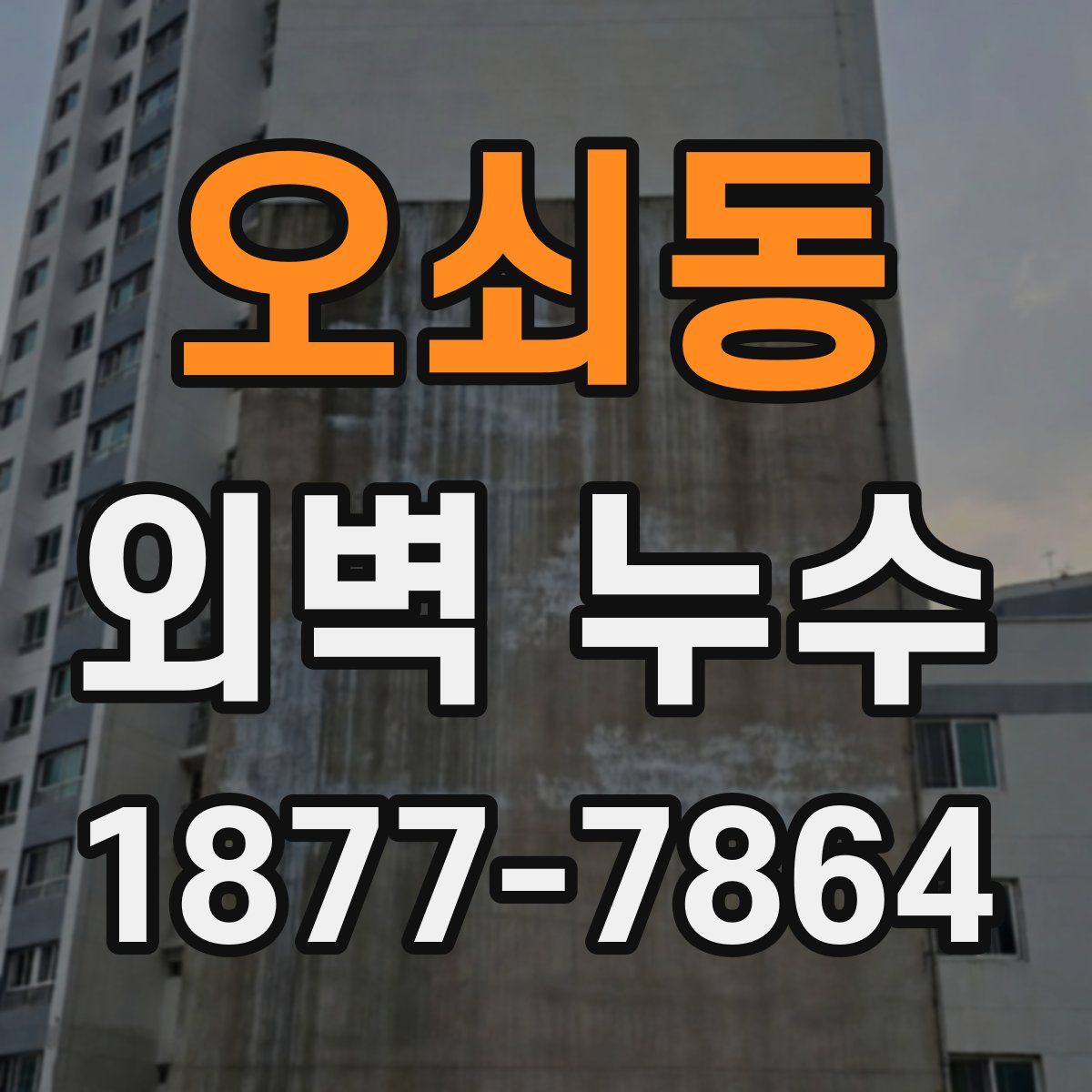 오쇠동 외벽 누수