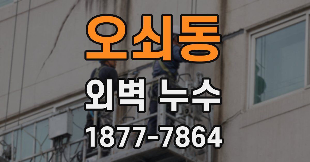 오쇠동 외벽 누수