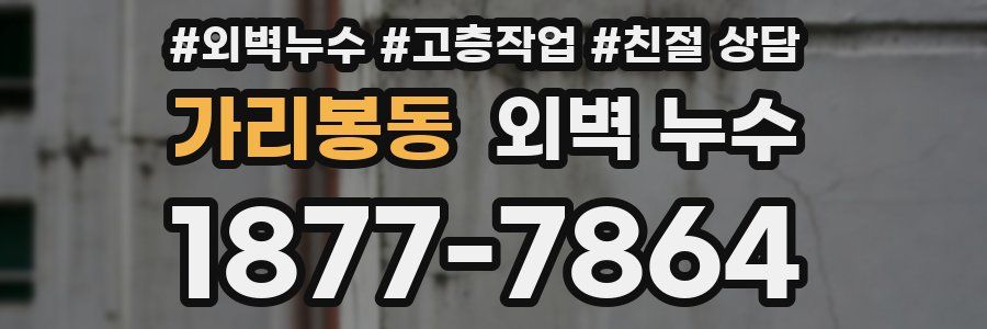 가리봉동 외벽 누수