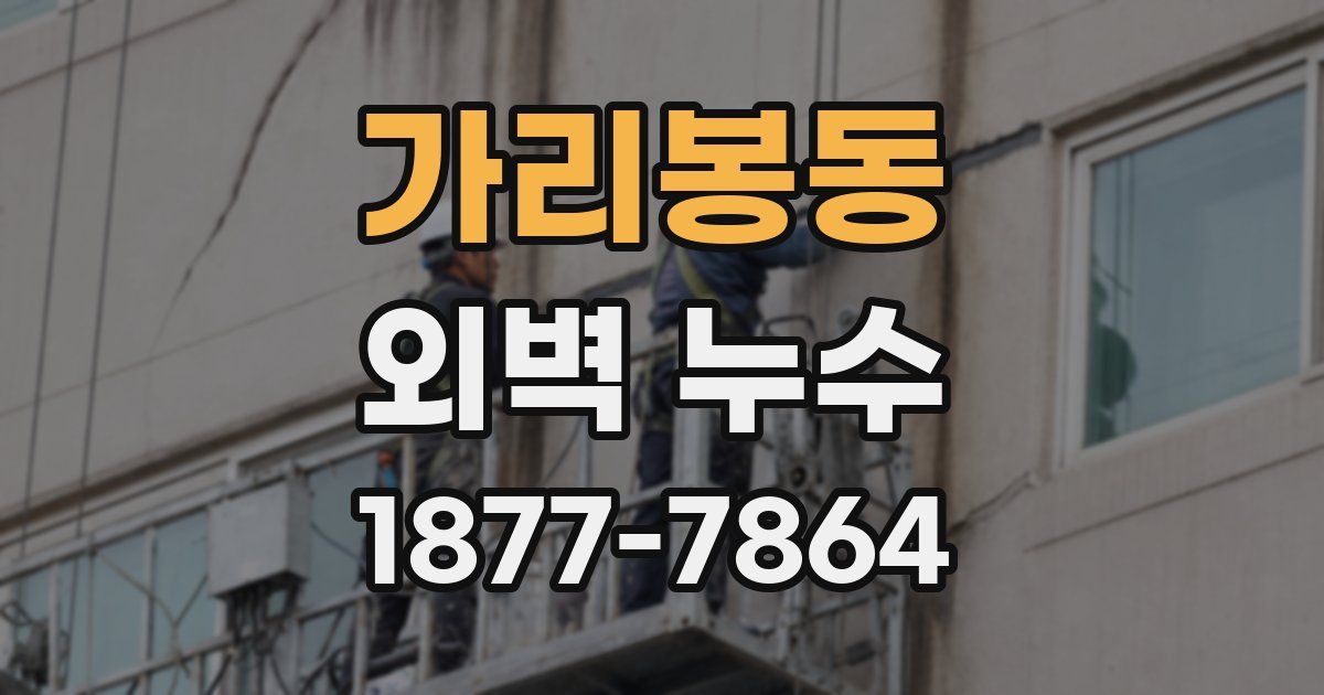 가리봉동 외벽 누수