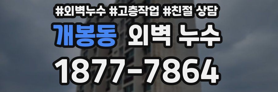개봉동 외벽 누수