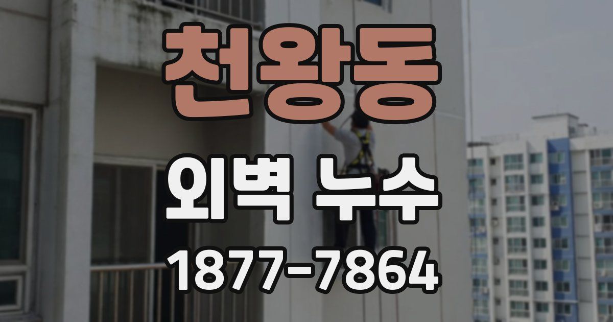 천왕동 외벽 누수