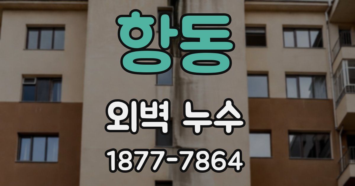 항동 외벽 누수