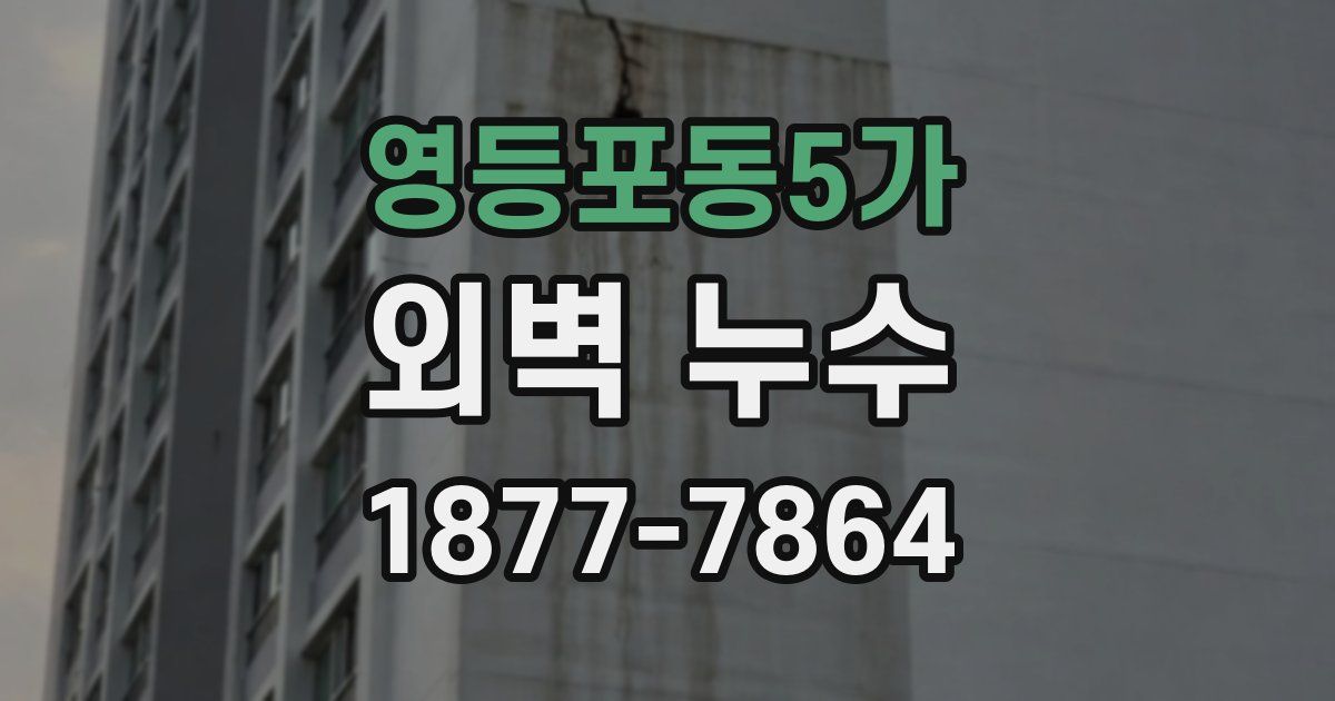 영등포동5가 외벽 누수