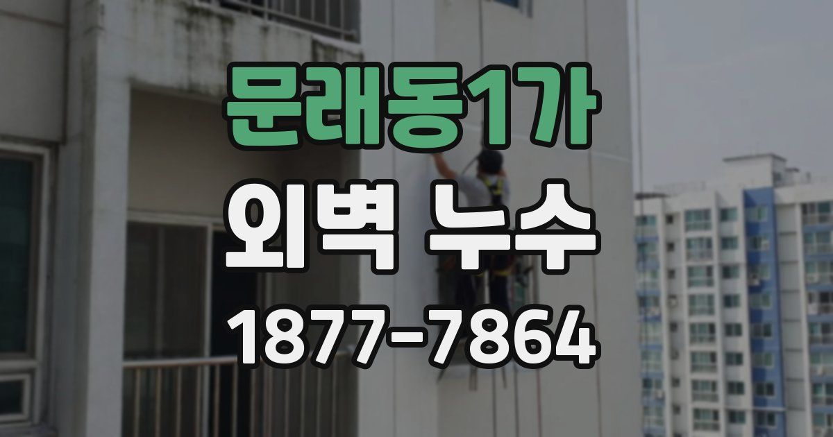 문래동1가 외벽 누수