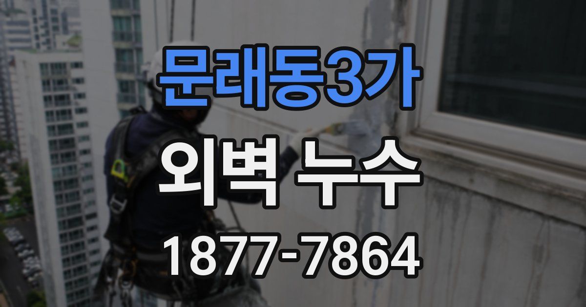 문래동3가 외벽 누수