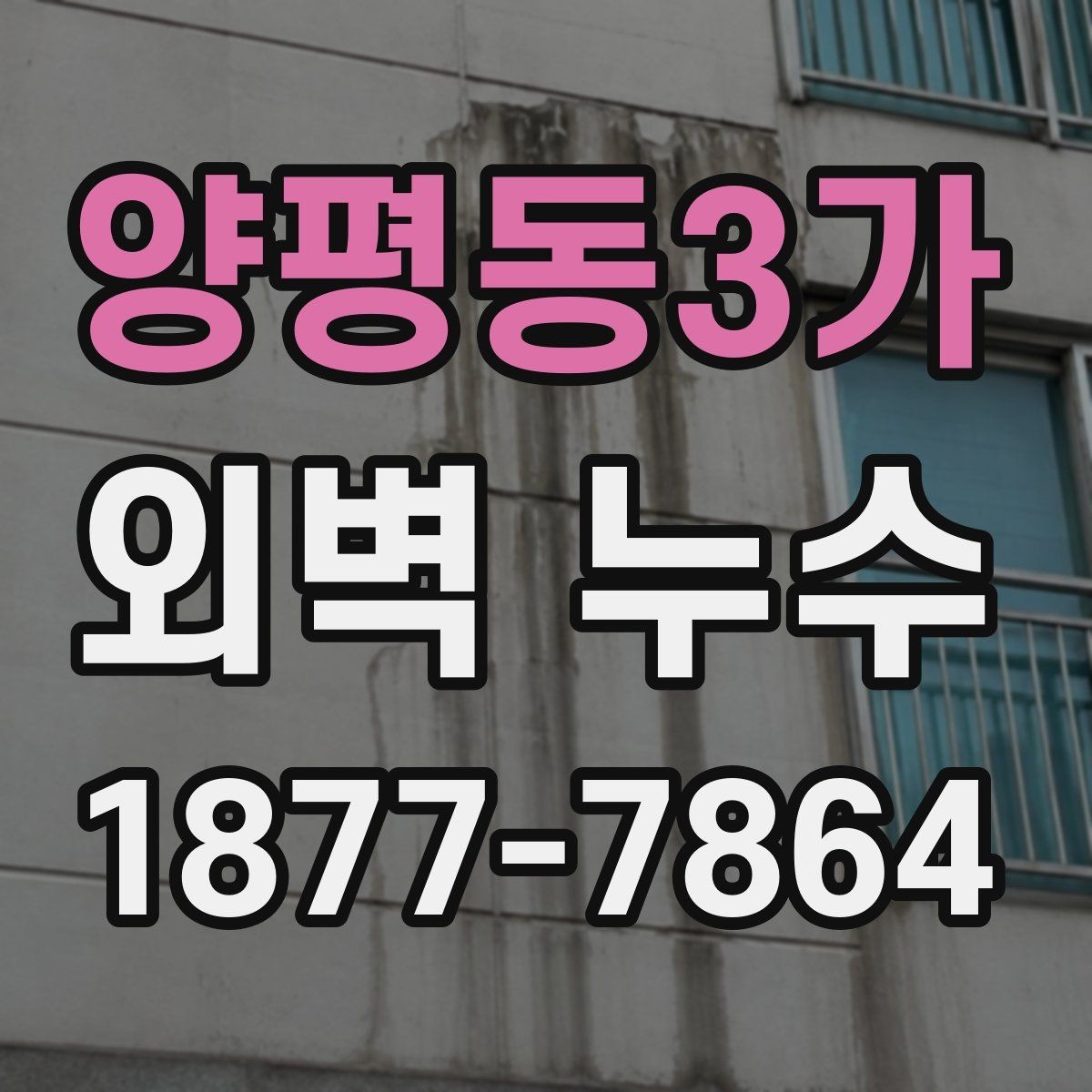 양평동3가 외벽 누수 발견 시 우선 확인할 위치