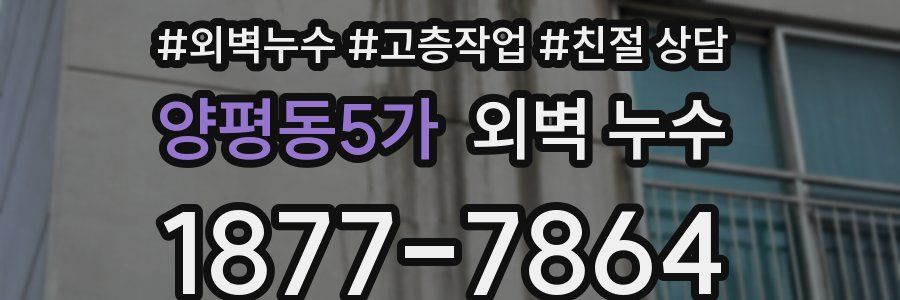 양평동5가 외벽 누수