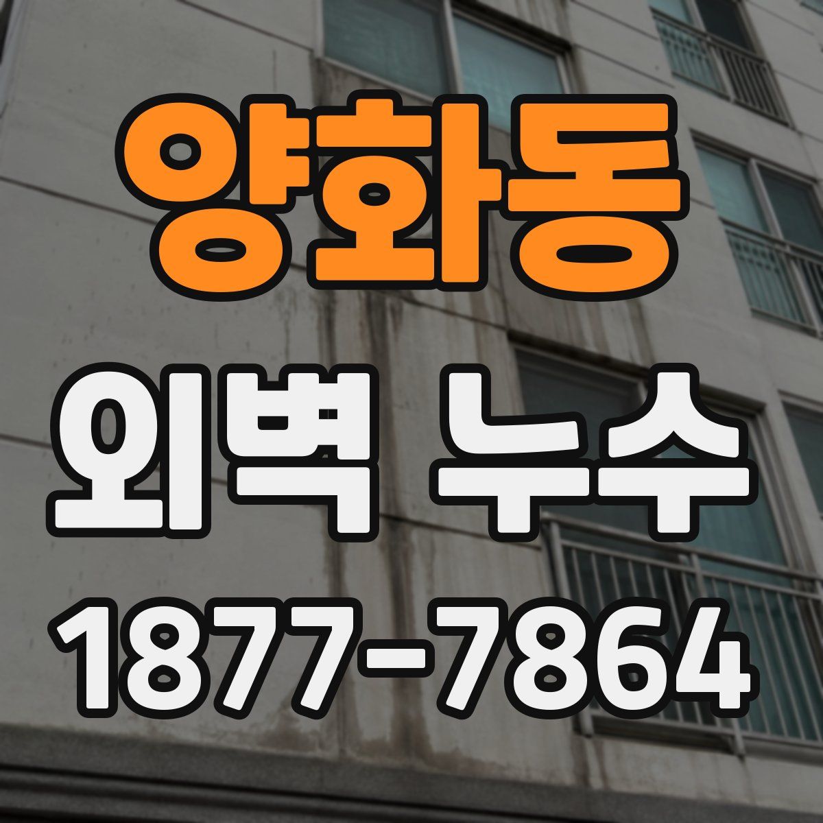 양화동 외벽 누수