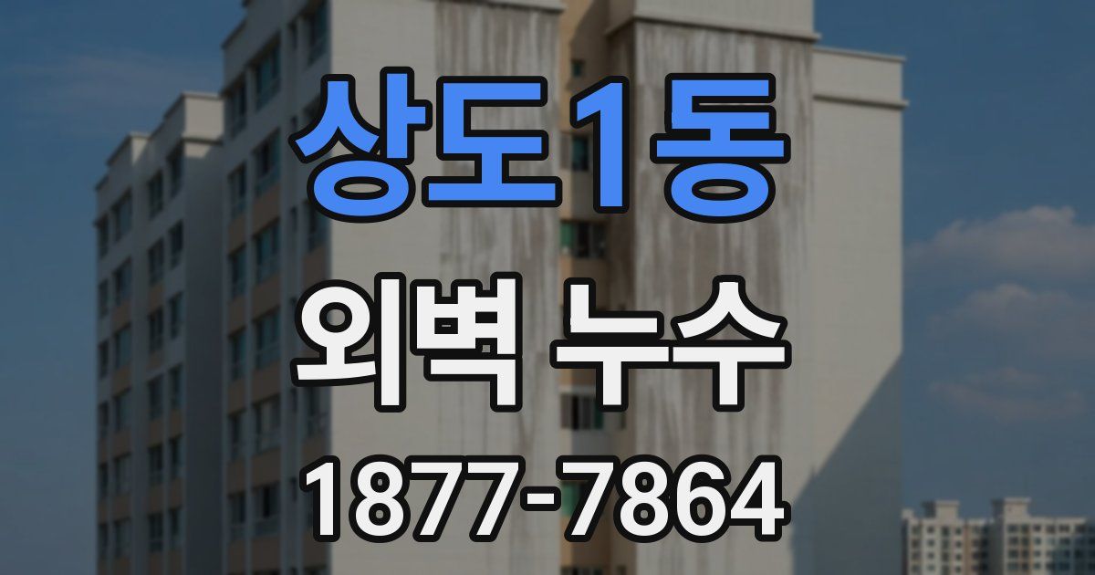 상도1동 외벽 누수