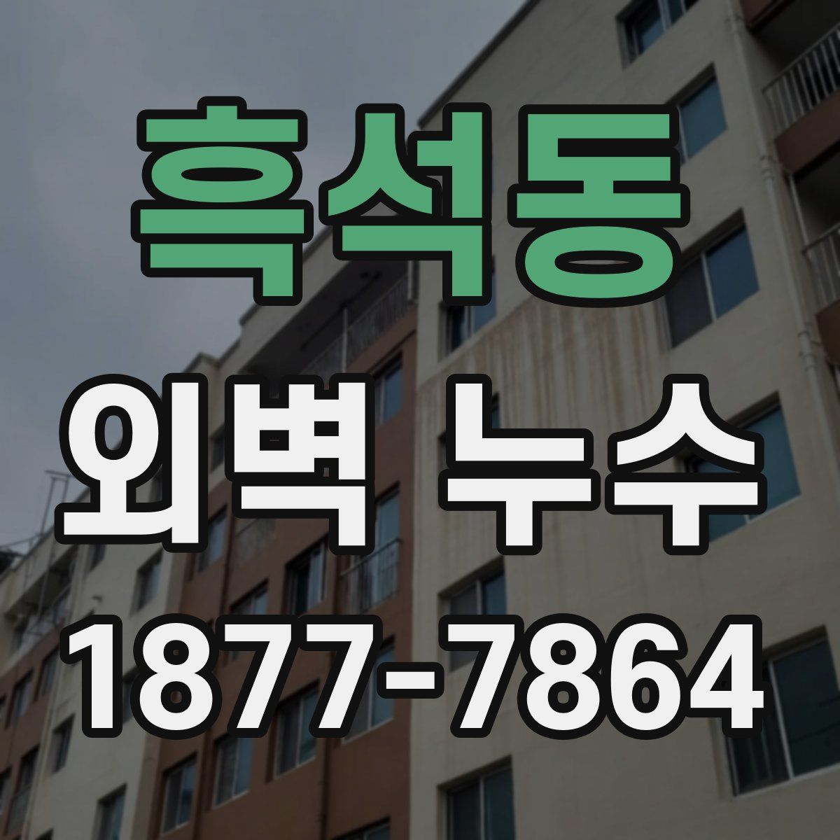 흑석동 외벽 누수