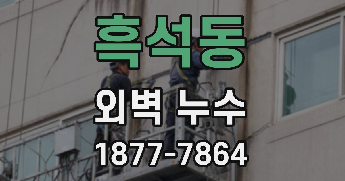 흑석동 외벽 누수