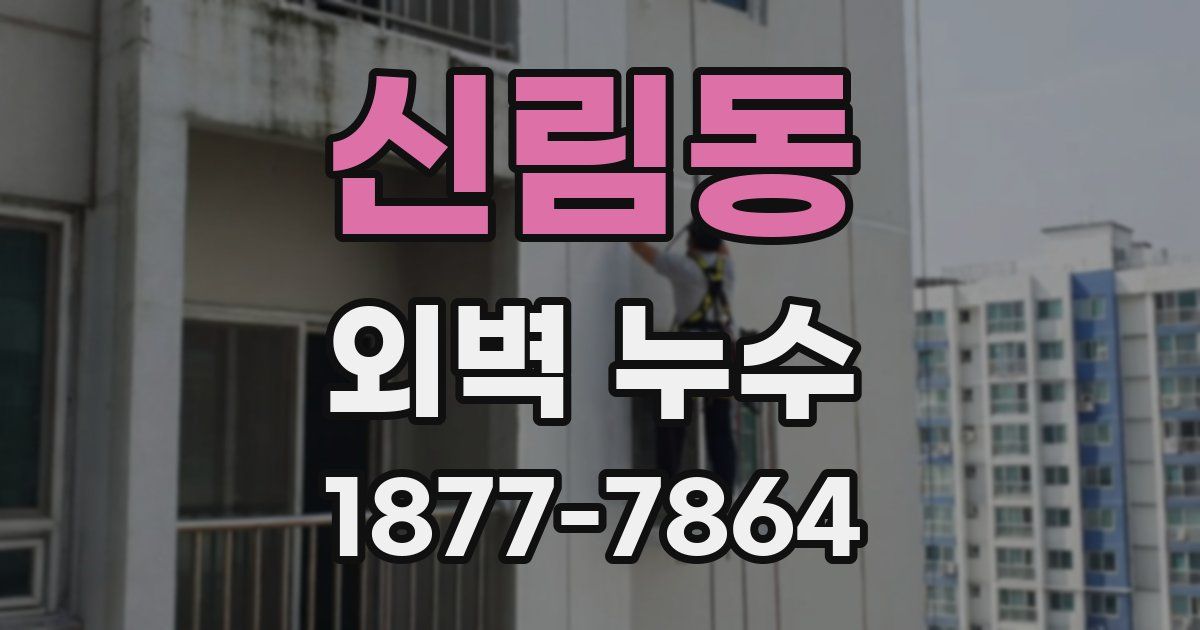 신림동 외벽 누수